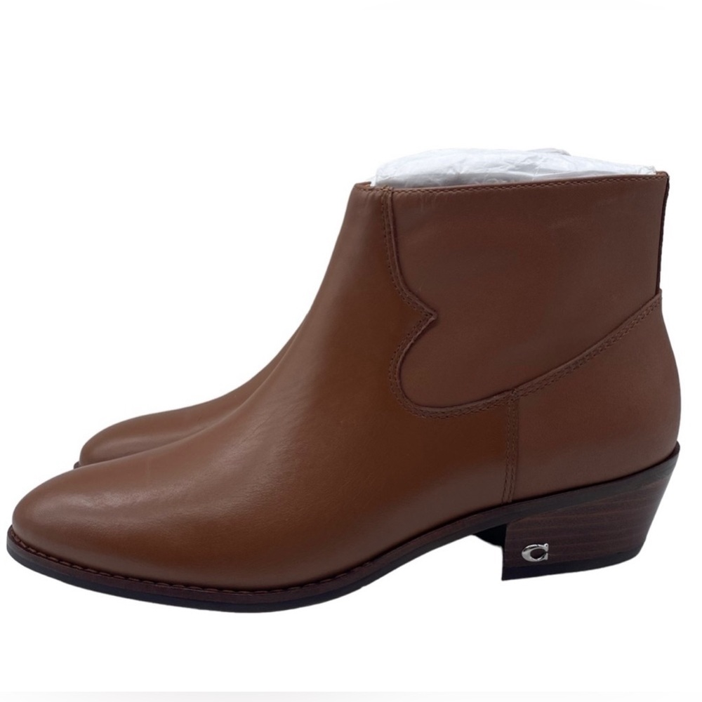 BNIB! WOMENS LUXURY LEATHER COACH
"DANNIE" SADDLE ANKLE BOOTS! SZ. 6 - Picture 5 of 5